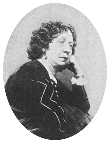 Portrait of the 19th-century American newspaper columnist Fanny Fern, pen name of Sara Payson Willis Parton