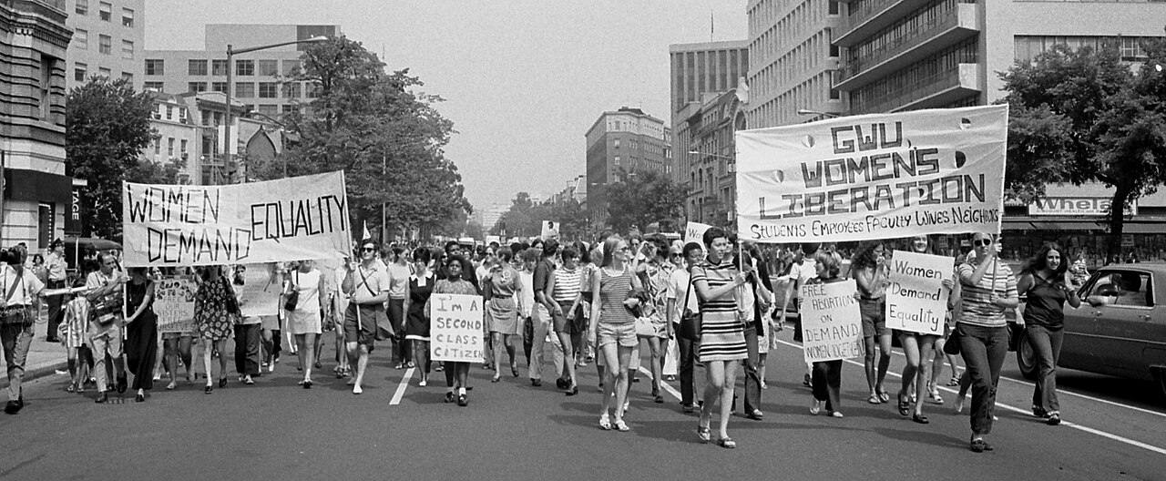 Women's liberation demonstrators in Washington DC in 1970, photographed by Warren K. Leffler
